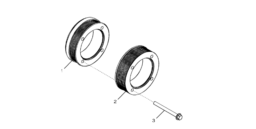 John Deere 9470RX - Koło prowadzące R533656 (Silnik)