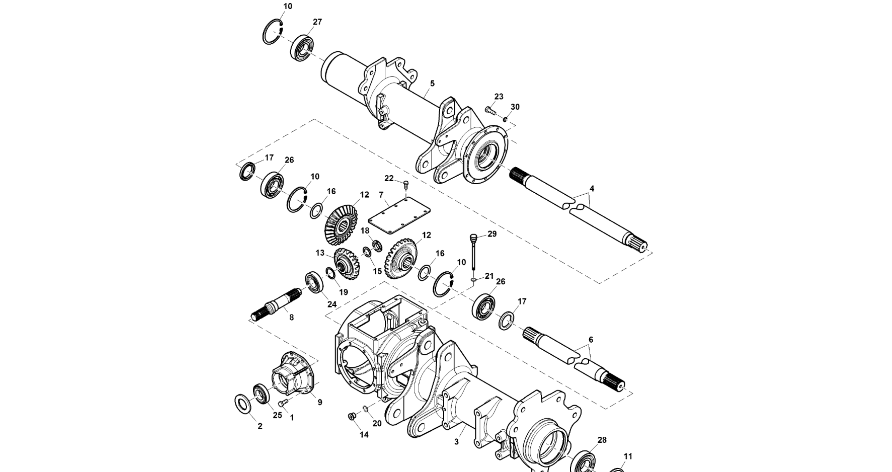 John Deere 960 - Wał napędowy CC133859 (Układ napędowy)