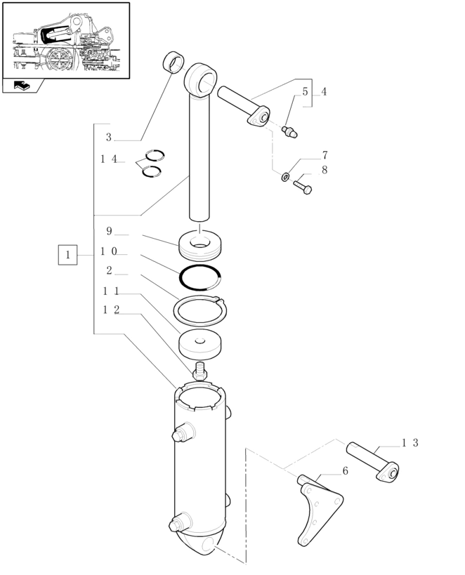 New Holland T6010 Głowica cylindra 87392367