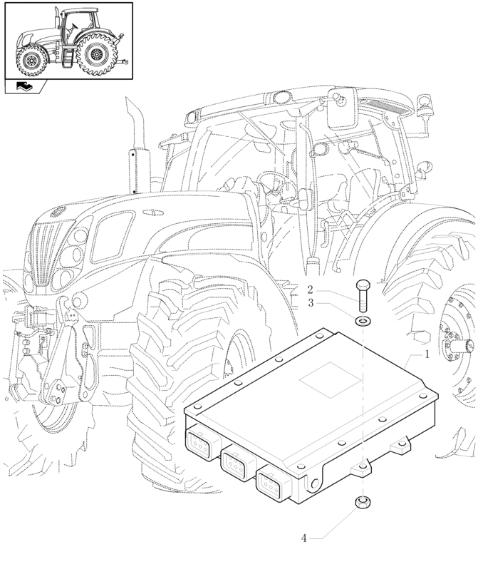 New Holland T6010 T6070 Moduł 84161710
