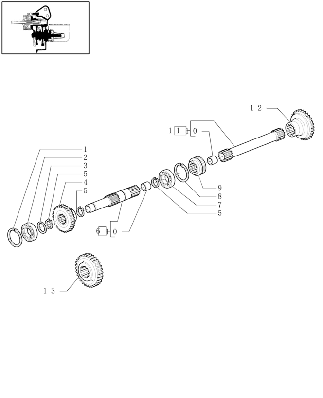 New Holland T6010 Koło zębate 36t 47127357
