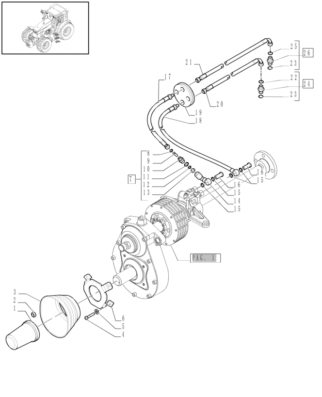 New Holland T6010 T6070 Pokrywa 47057580