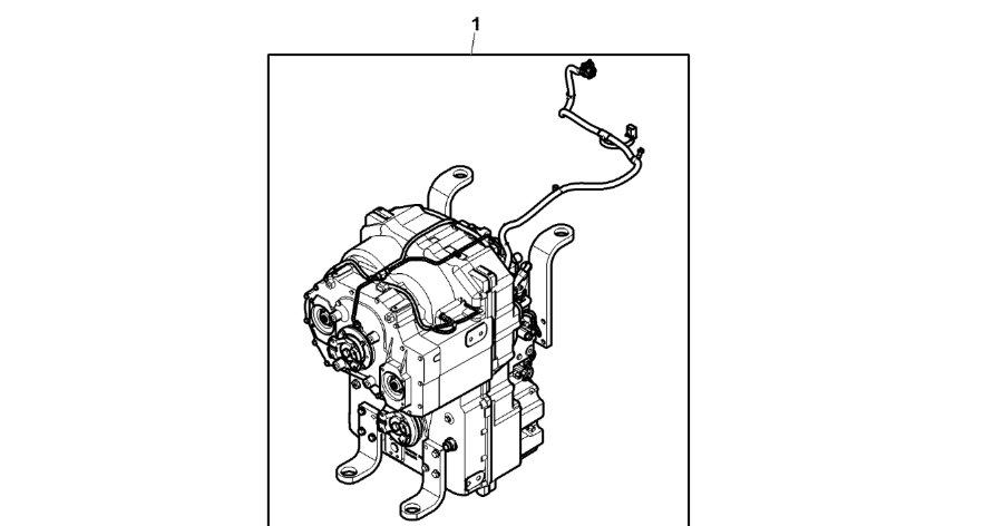 John Deere 9470RX - Skrzyn.biegów (przekładnia) RE344562 (Przekładnia Power Shift)