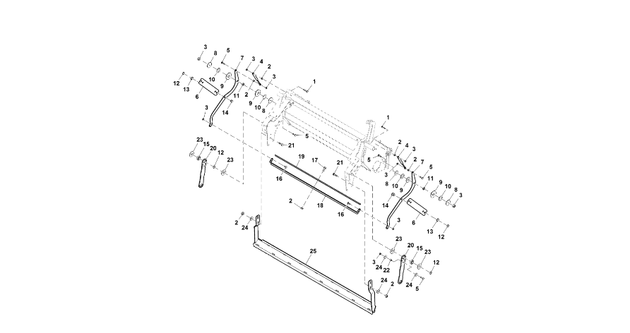 John Deere 960 - Ogranicznik DC215217 (System owijania)