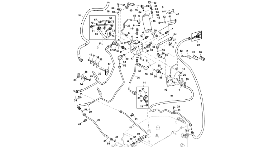 John Deere 9470RX - Zawór RE592586 (Hamulec)