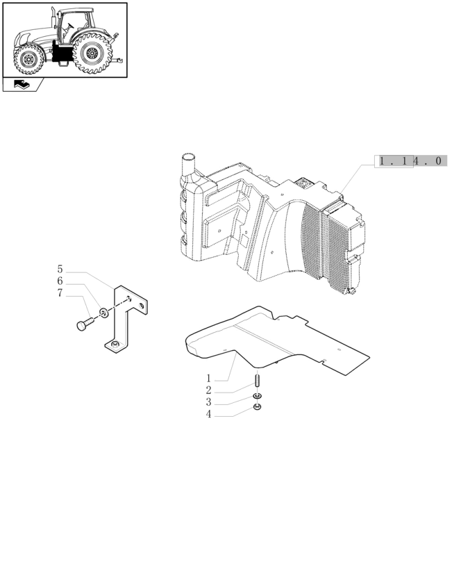 New Holland T6010 Osłona 87747019