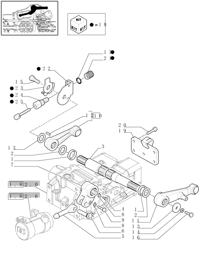 New Holland T6010 T6090 Ramię 5165510