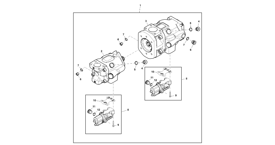 John Deere 9470RX - Sterownik pompy/zaworu RE576761 (Układ hydrauliczny)