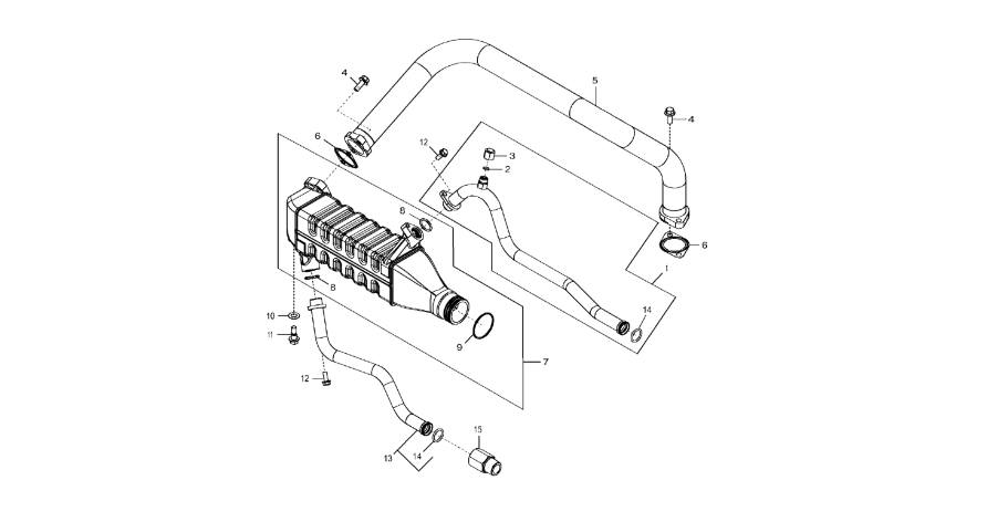 John Deere 9470RX - Rura RE523278 (Silnik)