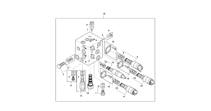 John Deere 9470RX - Zawór elektromagn.hydraul. RE579904 (Hamulec)