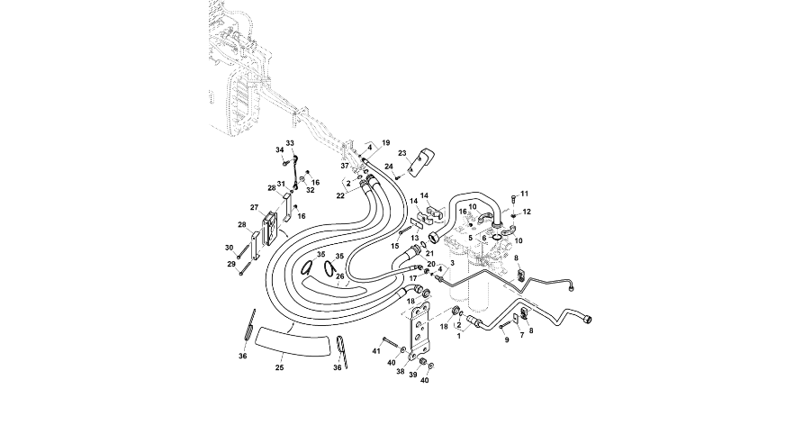 John Deere 9470RX - Linia RE590118 (Zawór sterujący)