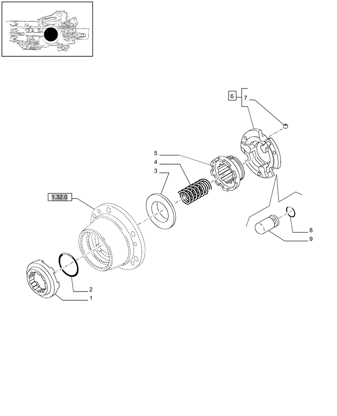 New Holland T6010 Wspornik 47124215