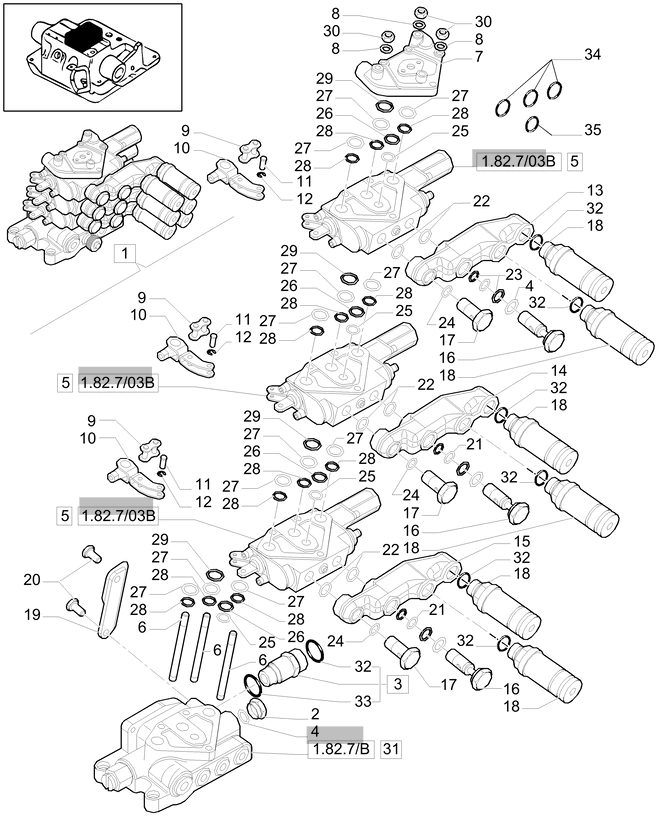New Holland T6010 T6070 Zawór kolektora 87559219