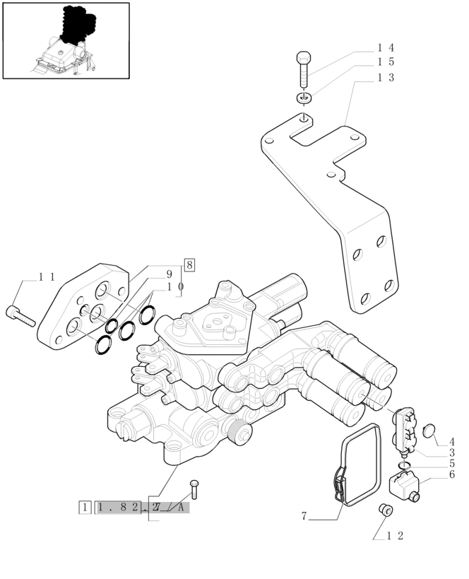 New Holland T6010 T6090 T6070 Zawór hydrauliczny 87303619