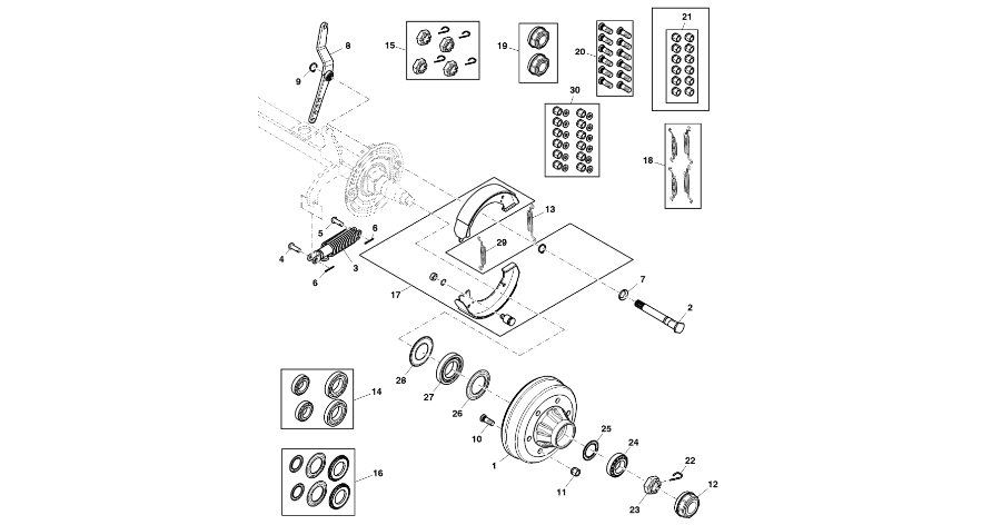 John Deere 960 - Śruba DC214655 (Hamulce)