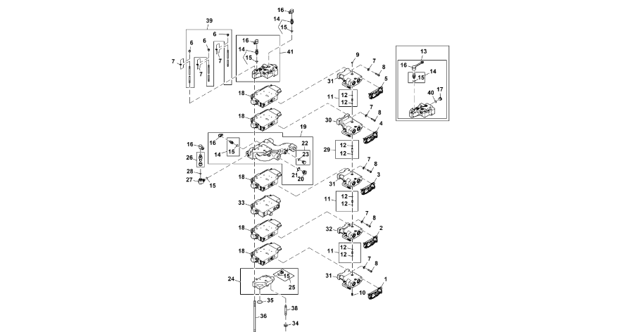 John Deere 9470RX - Sprzęg odłączany RE559659 (Zawór sterujący)
