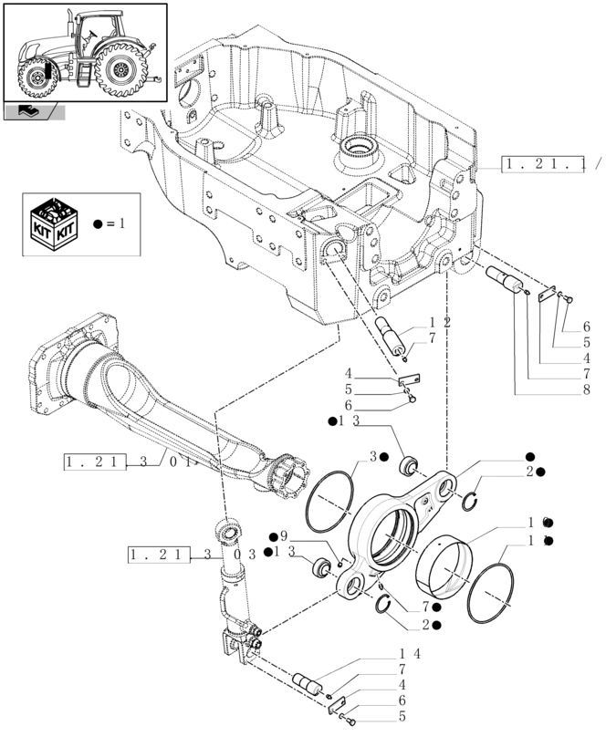 New Holland T6010 Rod assy. 87383938