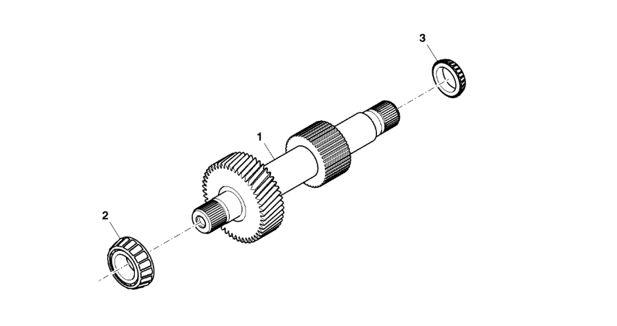John Deere 9470RX - Wał YZ502839 (Przekładnia Power Shift)