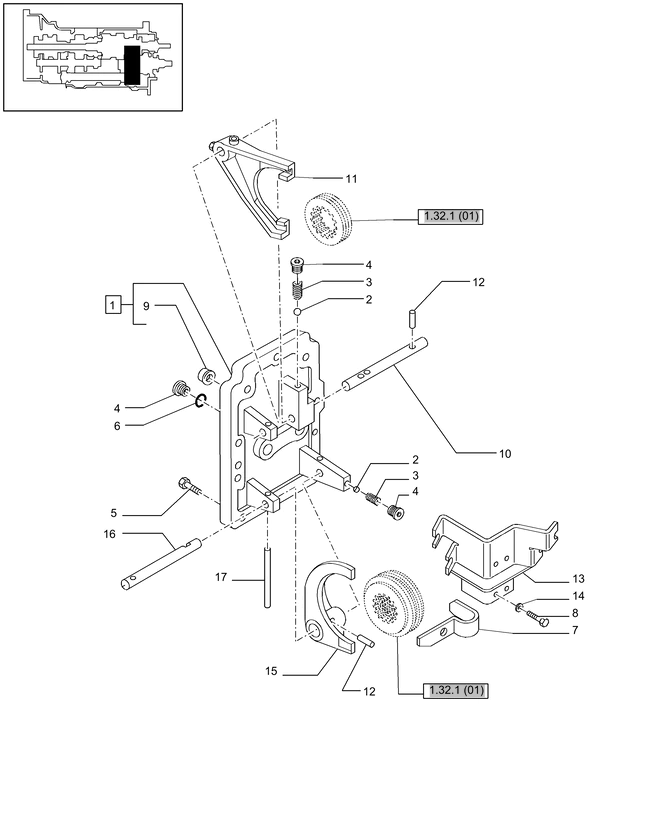 New Holland T6010 Widełki 47127798