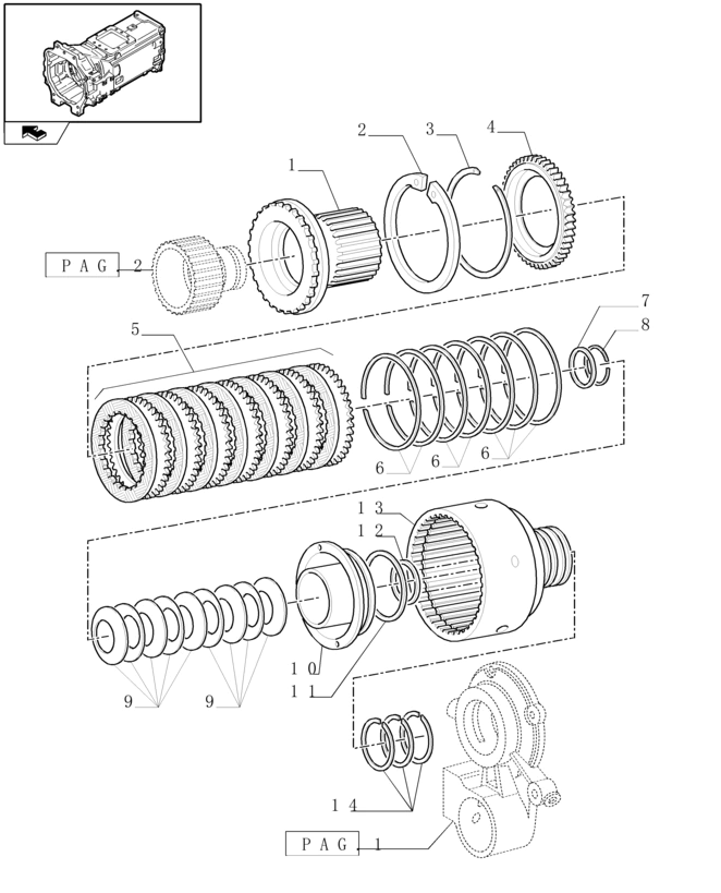 New Holland T6090 Obudowa sprzęgła 5171195