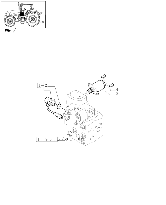 New Holland T6010 T6090 T6070 Czujnik 47128860