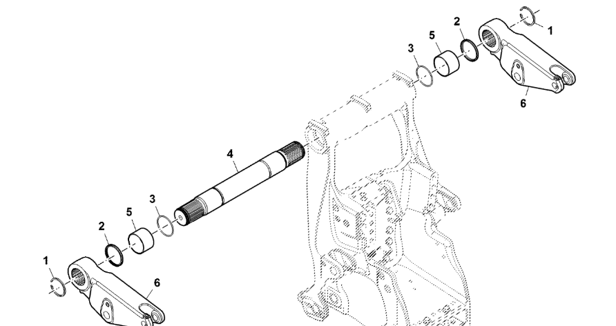 John Deere 9470RX - Ramię podnoszące R546353 (Osprzęt tylni i Drawbar)