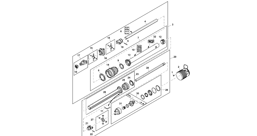 John Deere 960 - Osłona POM PowerGard DC217574 (Układ napędowy)