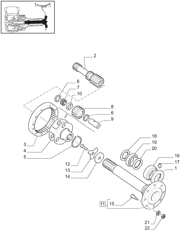 New Holland T6010 T6070 Koło zębate koronowe 69t 5191492
