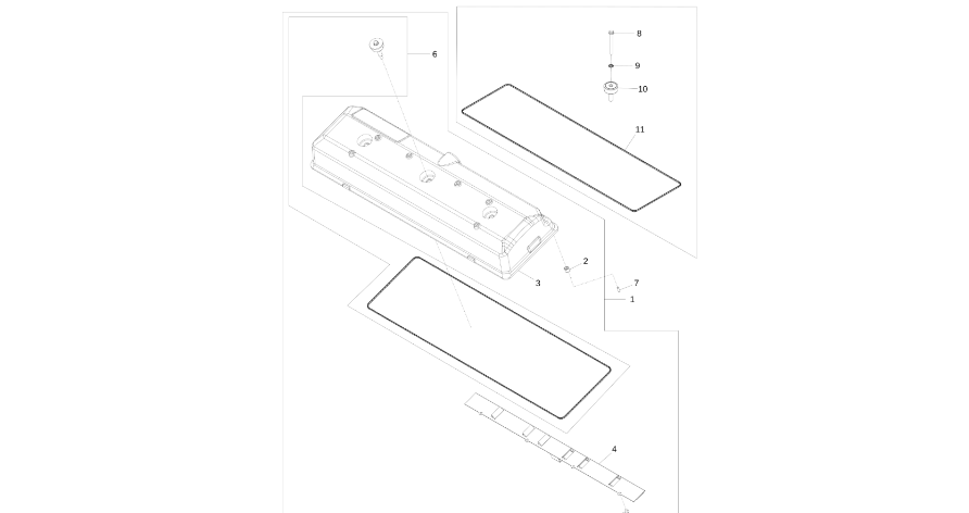 John Deere 9470RX - Panel RE532491 (Silnik)