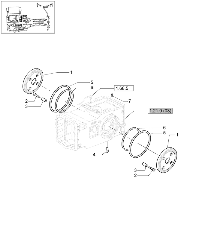 New Holland T6010 T6070 Tarcza hamulcowa 5191495