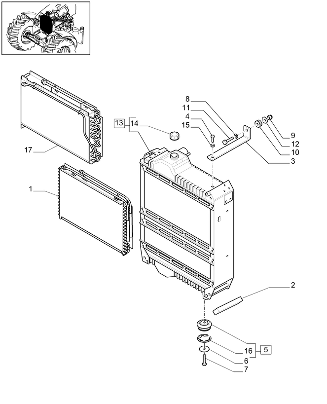 New Holland T6010 Skraplacz 84156148