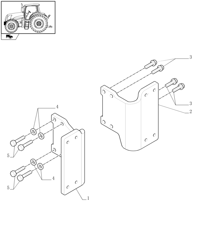 New Holland T6010 Wspornik 87658655