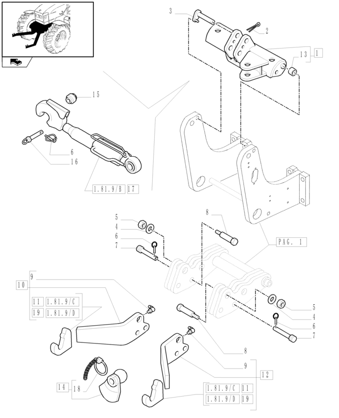 New Holland T6010 Ramię 5196432