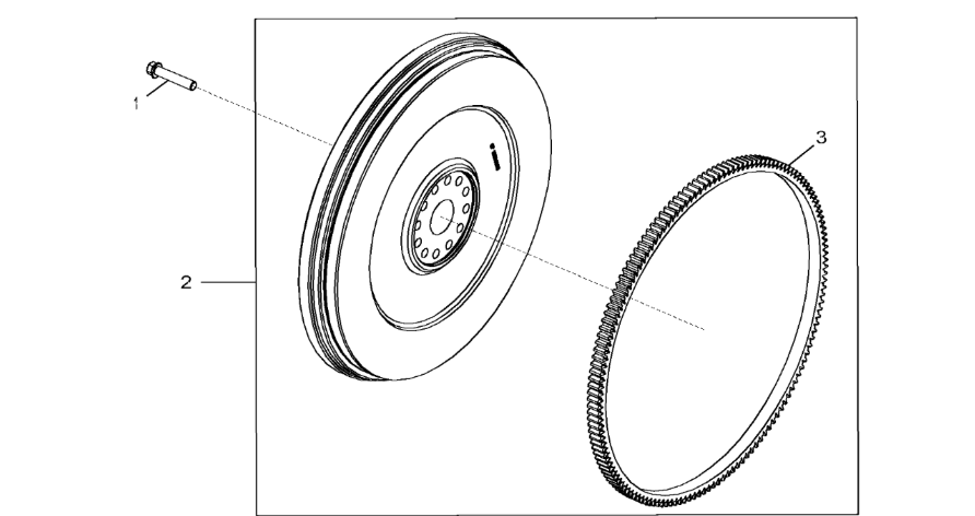 John Deere 9470RX - Koło zamachowe DZ104911 (Silnik)