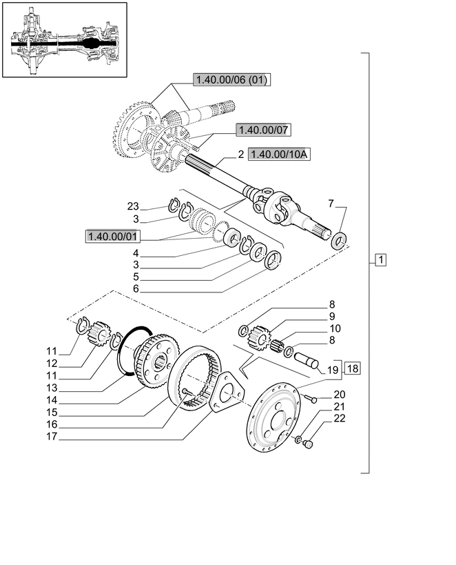 New Holland T6010 Wałek 87579225