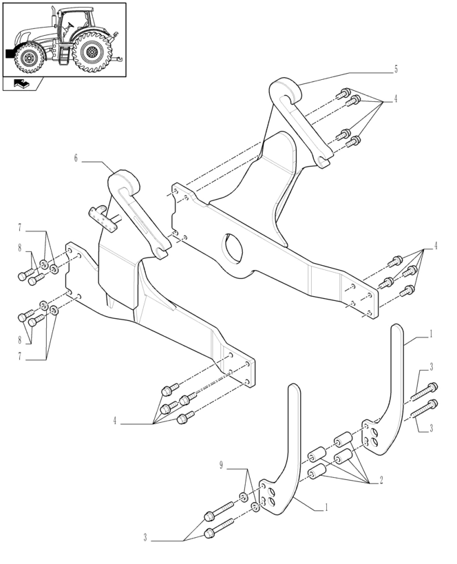 New Holland T6010 Rama 87493266