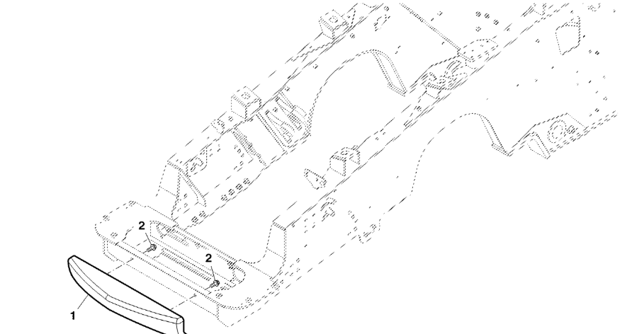 John Deere 9470RX - Zderzak R296504 (Gąsienice i obciąźniki)