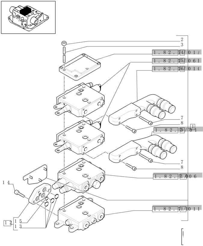 New Holland T6010 T6090 T6070 Zawór sterujący 87312720