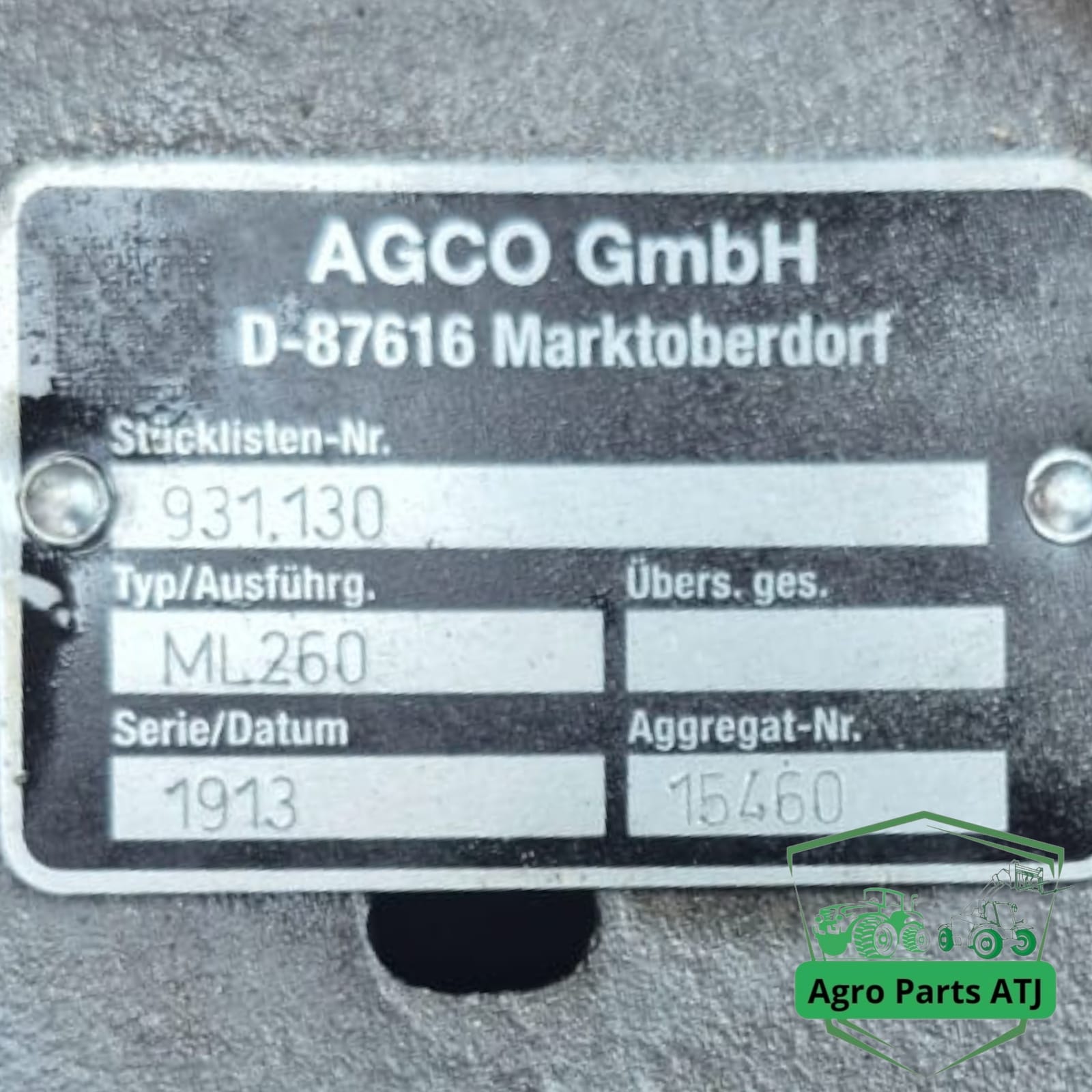 Przekładnia ML260 Vario AGCO Fendt Valtra MF