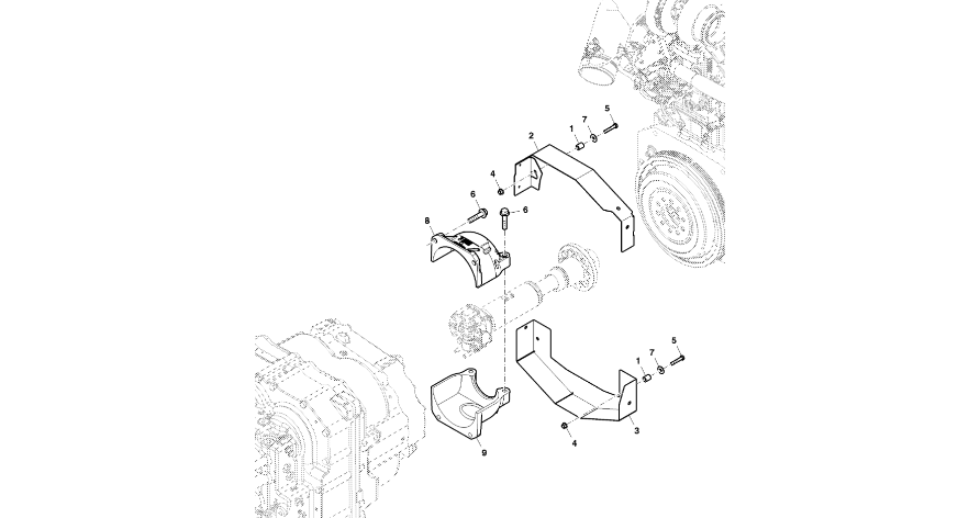 John Deere 9470RX - Element ustalający R553813 (Silniki pomocnicze)