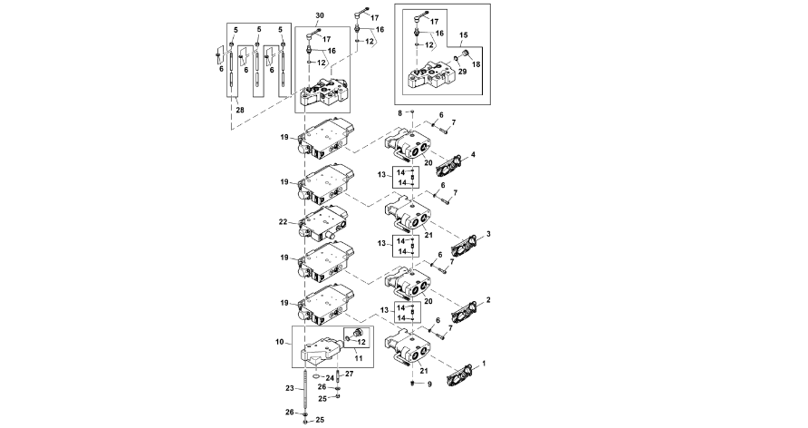 John Deere 9470RX - Zawór RE588378 (Zawór sterujący)