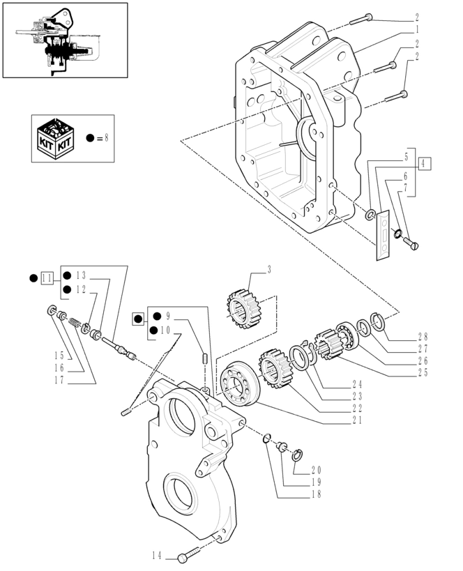 New Holland T6010 Pokrywa 87673377