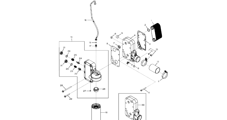 John Deere 9470RX - Obudowa DZ107862 (Silnik)