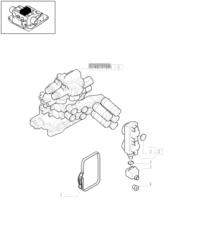 New Holland T6010 T6070 Zawór hydrauliczny 87566448