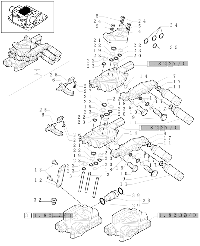 New Holland T6010 T6090 T6070 Zawór kolektora 87363884