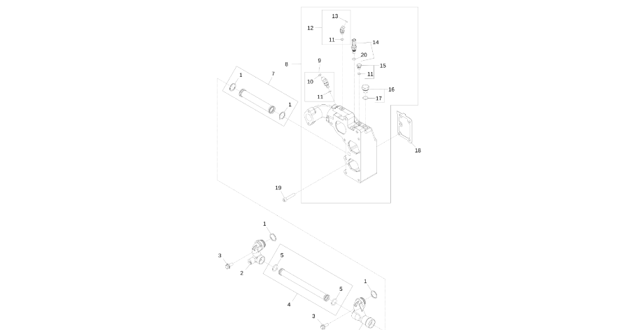 John Deere 9470RX - Obudowa RE550134 (Silnik)