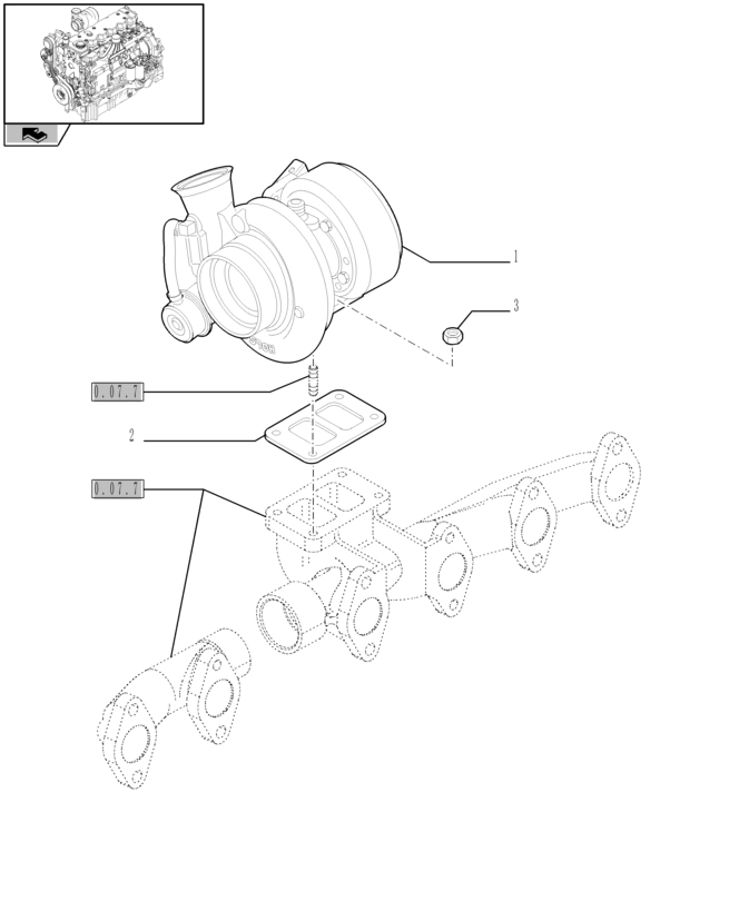New Holland T6010 Turbospręźarka 2856675