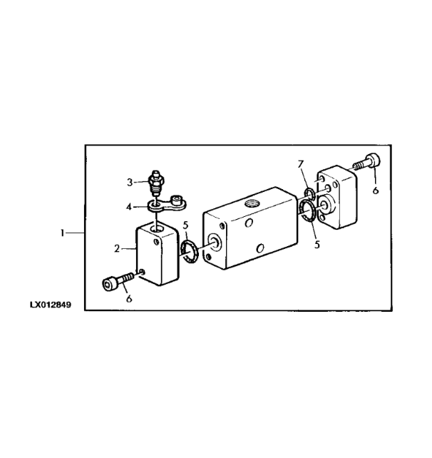 AL150662 John Deere 8345R - Zawór sterujący z nap.hydr.