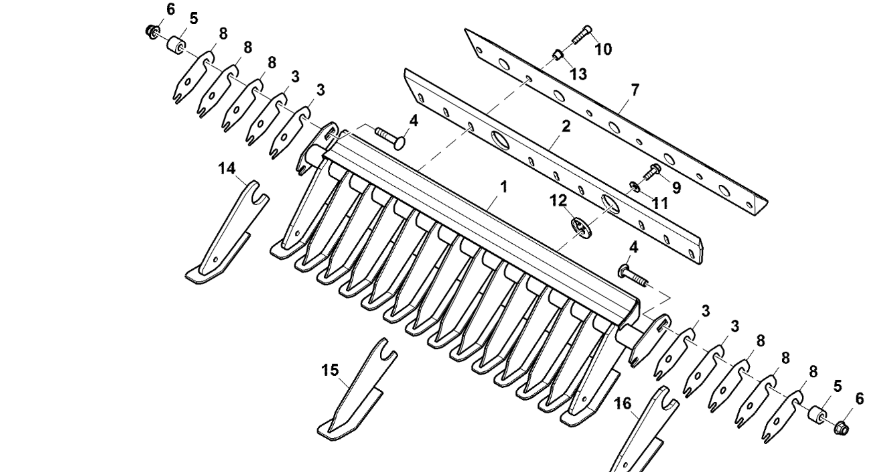 John Deere 960 - Zgarniacz CC144260 (Podbieracz)