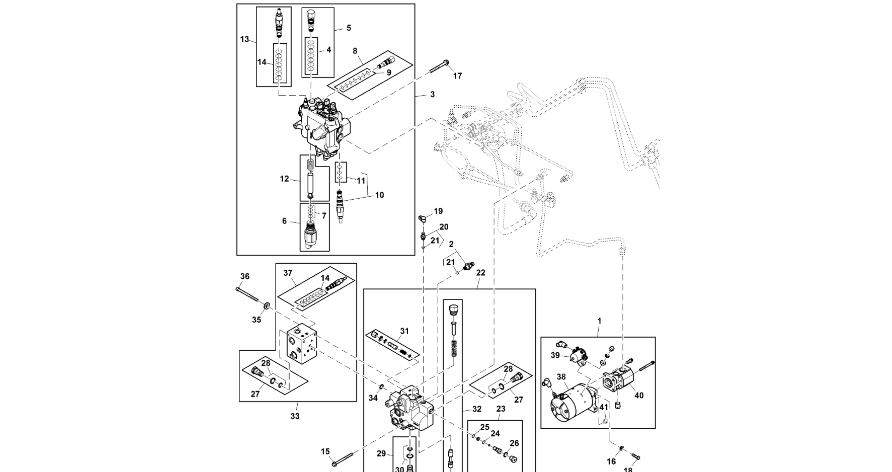 John Deere 9470RX - Zawór RE583880 (Kierowanie)